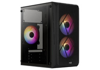 Aerocool CS107V2 FRGB USB 3.0 con Ventana Negra