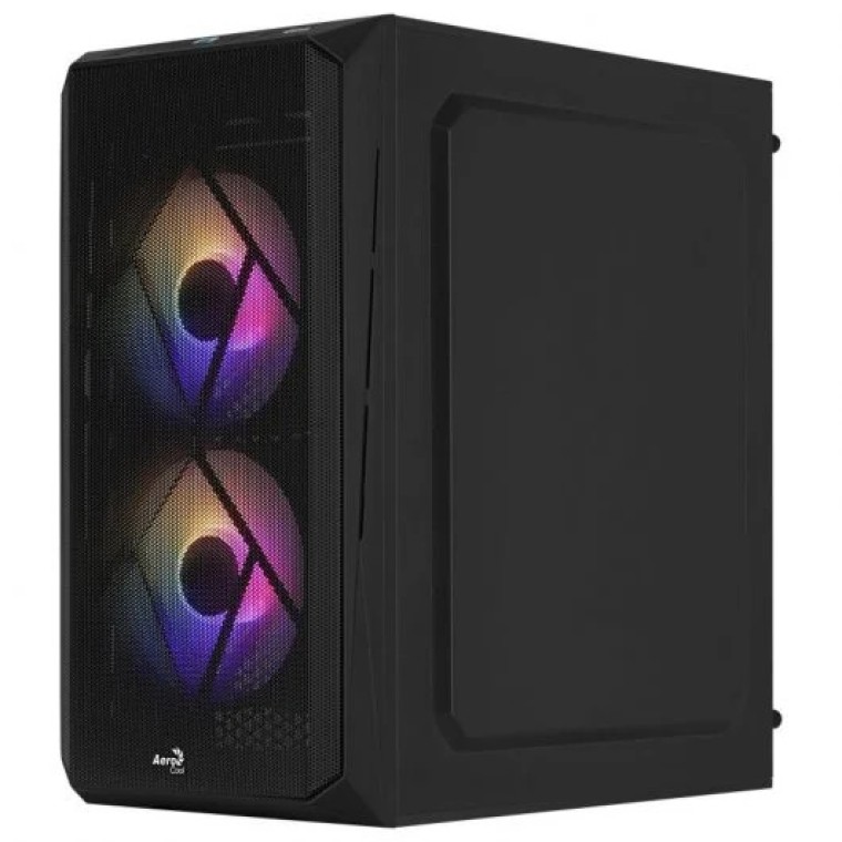 Aerocool CS107V2 FRGB USB 3.0 con Ventana Negra