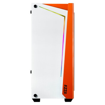 Torre PC Azza Apollo 430 Cristal Templado USB 3.0 Blanca/Naranja