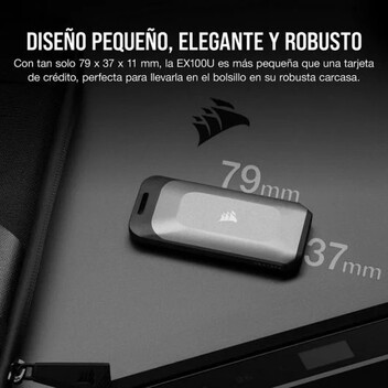 Corsair EX100U Disco Duro Externo Portátil SSD 4TB USB-C Corsair EX100U Disco Duro Externo Portátil SSD 4TB USB-C