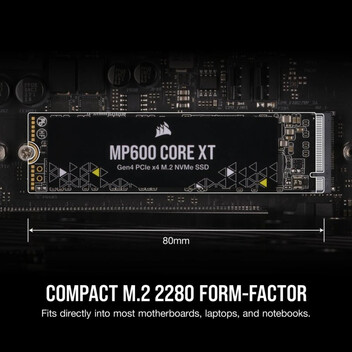 Disco Duro Corsair MP600 CORE XT 1TB Disco SSD 5800MB/s M.2 PCIe 4.0 Gen 4 QLC 3D NAND Disco Duro Corsair MP600 CORE XT 1TB Disco SSD 5800MB/s M.2 PCIe 4.0 Gen 4 QLC 3D NAND