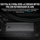 Corsair MP700 PRO 1TB SSD PCIe M.2 NVMe 2.0 Gen5 x4 con Refrigerador de Aire Corsair MP700 PRO 1TB SSD PCIe M.2 NVMe 2.0 Gen5 x4 con Refrigerador de Aire