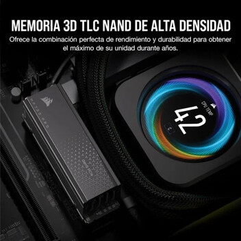 Corsair MP700 PRO 1TB SSD PCIe M.2 NVMe 2.0 Gen5 x4 con Refrigerador de Aire Corsair MP700 PRO 1TB SSD PCIe M.2 NVMe 2.0 Gen5 x4 con Refrigerador de Aire