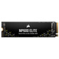 Disco Duro Corsair MP600 ELITE 2TB SSD PCIe Gen4 x4 NVMe M.2 NAND TLC 3D sin Disipador