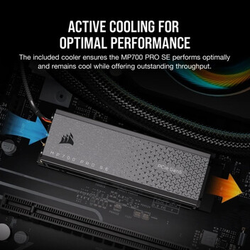 Disco Duro Corsair MP700 PRO SE 2TB Disco SSD 14000MB/s NVMe PCIe 5.0 M.2 Gen5 NAND 3D TLC
