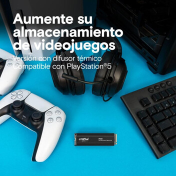 Disco Duro SSD M.2 Crucial P310 1TB PCIe 4.0 NVMe 7100MB/s Disipador Térmico Gaming PC
