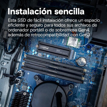 Disco Duro SSD M.2 Crucial P310 1TB PCIe 4.0 NVMe 7100MB/s Disipador Térmico Gaming PC