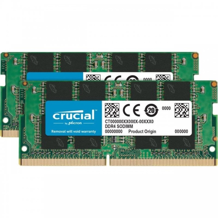 Crucial SO-DIMM DDR4 3200MHz PC4-25600 32 GB 2x16 GB CL22