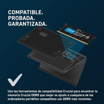 Memoria RAM Crucial CT2K16G56C46S5 DDR5 SO-DIMM 5600MHz 32GB 2x16GB CL46