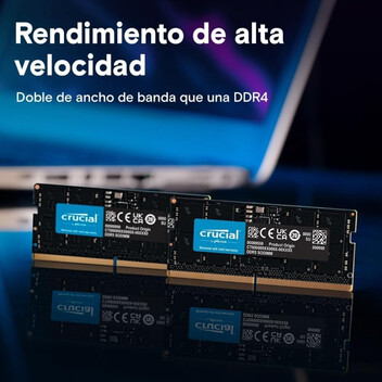 Memoria RAM Crucial CT32G56C46S5 SODIMM DDR5 5600MHz 32GB CL46