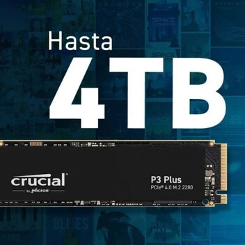 Crucial P3 Plus 4TB SSD M.2 3D NAND NVMe PCIe 4.0 Crucial P3 Plus 4TB SSD M.2 3D NAND NVMe PCIe 4.0
