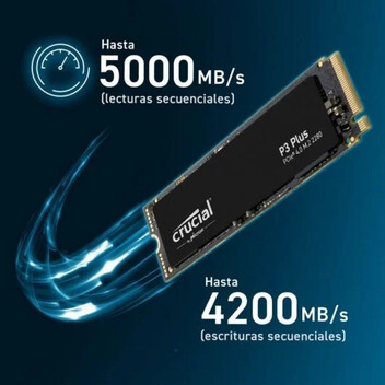 Crucial P3 Plus 500GB SSD M.2 3D NAND NVMe PCIe 4.0 Crucial P3 Plus 500GB SSD M.2 3D NAND NVMe PCIe 4.0