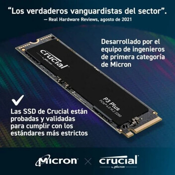 Crucial P3 Plus 500GB SSD M.2 3D NAND NVMe PCIe 4.0 Crucial P3 Plus 500GB SSD M.2 3D NAND NVMe PCIe 4.0