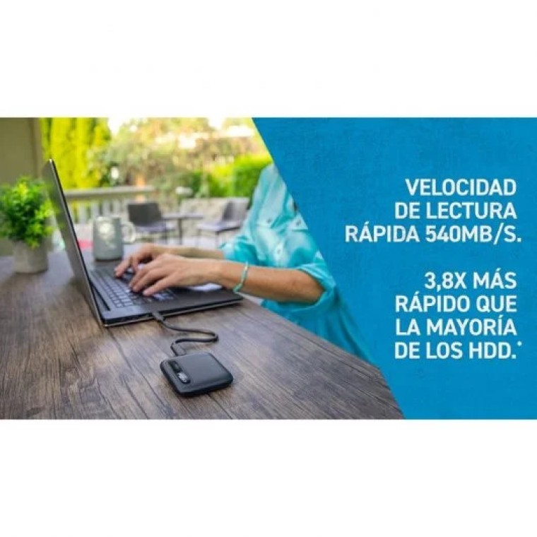 Crucial X6 SSD 500GB USB-C Negro