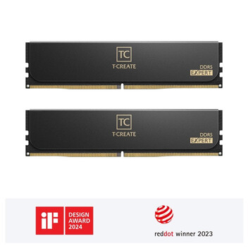 Memoria RAM Team Group T-Create Expert DDR5 6000MHz 32GB 2x16GB CL38 Dual AMD EXPO e Intel XMP Negro Memoria RAM Team Group T-Create Expert DDR5 6000MHz 32GB 2x16GB CL38 Dual AMD EXPO e Intel XMP Negro