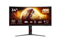 Monitor AOC CU34G4 34" Curvo WQHD 3440x1440 180Hz HDR10 Fast VA 1ms Negro
