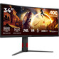 Monitor AOC CU34G4Z 34" Fast VA UltraWide QHD 240Hz HDR400 Adaptive Sync Curvo