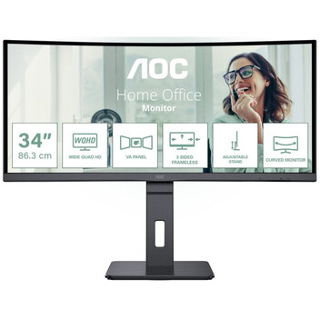 Monitor AOC CU34P3CV 34" LED VA UltraWide WQHD 100Hz USB-C Monitor AOC CU34P3CV 34" LED VA UltraWide WQHD 100Hz USB-C