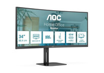 Monitor AOC CU34V5C/BK 34" VA UltraWide QHD 100Hz Altura Ajustable Altavoces MultiView Curvo USB-C