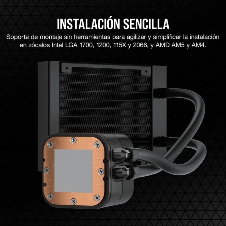 Corsair iCUE H60x RGB Elite Kit de Refrigeración Líquida 120mm Negro