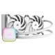 Corsair iCUE H100i RGB ELITE Kit de Refrigeración Líquida 240mm Blanca