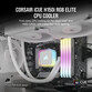 Corsair iCUE H150i RGB ELITE Kit de Refrigeración Líquida 360mm Blanca