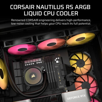 Corsair NAUTILUS 360 RS ARGB Kit Refrigeración Líquida 360mm Negro Corsair NAUTILUS 360 RS ARGB Kit Refrigeración Líquida 360mm Negro