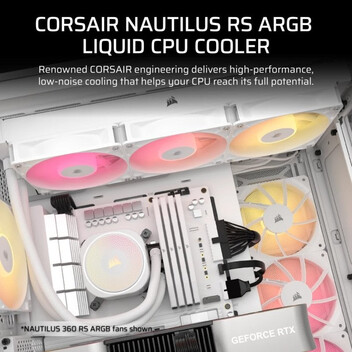 Corsair NAUTILUS 240 RS ARGB Kit Refrigeración Líquida 240mm Blanco