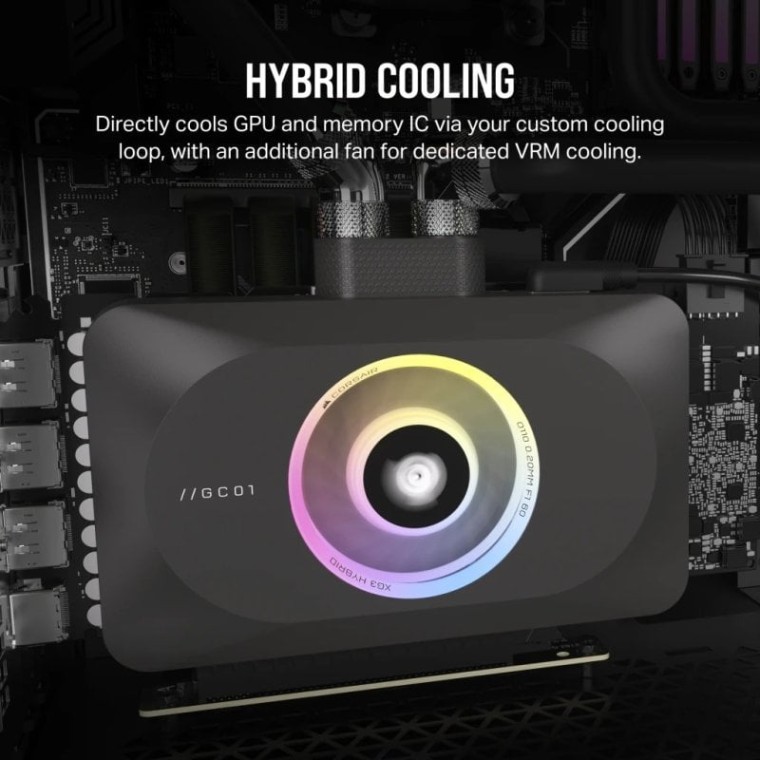 Corsair iCUE LINK XG3 RGB HYBRID GPU Bloque de Agua para 4080/4090