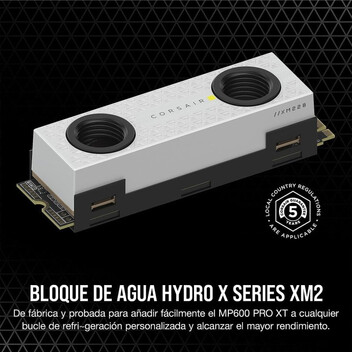 Corsair Hydro X Series XM2 M.2 Bloque Refrigeración Líquida para SSD Corsair Hydro X Series XM2 M.2 Bloque Refrigeración Líquida para SSD