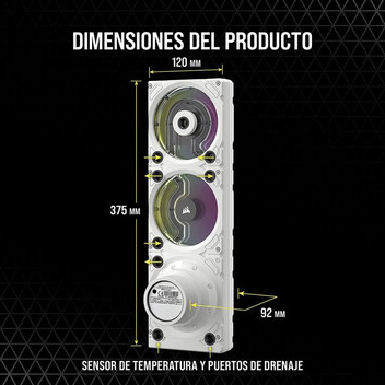 Corsair Hydro X Series XD7 RGB Pack de Bomba/Depósito Blanco