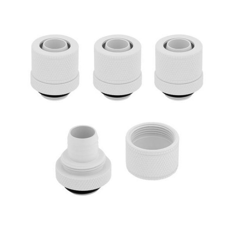 Corsair Hydro X Series XF Compresión 10/13mm ID/OD Pack de 4 Blanco