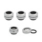 Corsair Hydro X Series XF Hardline 12mm OD Pack de 4 Cromo