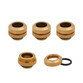 Corsair Hydro X Series XF Hardline 12mm OD Pack de 4 Dorado Corsair Hydro X Series XF Hardline 12mm OD Pack de 4 Dorado