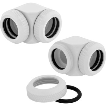 Corsair Racro 14 mm de 90° Hydro X Series XF Rígido Pack de 2 Unidades Blanco Corsair Racro 14 mm de 90° Hydro X Series XF Rígido Pack de 2 Unidades Blanco