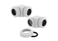 Corsair Hydro X Series XF Hardline 90° 12mm OD Pack de 2 Blanco