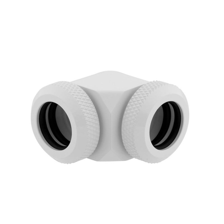 Corsair Hydro X Series XF Hardline 90° 12mm OD Pack de 2 Blanco