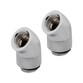 Corsair Hydro X Series 45° Rotary Pack 2 Adaptadores Cromo