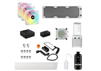 Corsair Hydro X Series iCUE LINK XH405i Kit de Refrigeración Líquida de Tubo Rígido Blanca