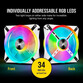 Corsair iCUE QL140 RGB PWM Single Pack Blanco 140 mm Corsair iCUE QL140 RGB PWM Single Pack Blanco 140 mm