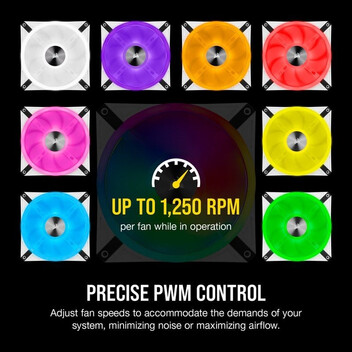 Corsair iCUE QL140 RGB PWM Single Pack Blanco 140 mm Corsair iCUE QL140 RGB PWM Single Pack Blanco 140 mm