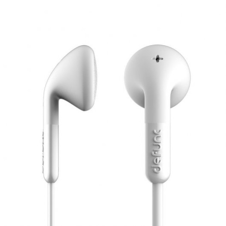 Defunc + Talk Auriculares con Cable Jack 3.5mm Blancos