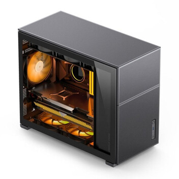 Torre PC Caja PC Jonsbo D31 Mesh Negro Acero Ventana Vidrio Templado Micro ATX/ITX/DTX USB-C