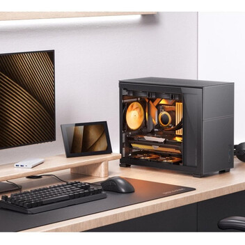 Torre PC Caja PC Jonsbo D31 Mesh Negro Acero Ventana Vidrio Templado Micro ATX/ITX/DTX USB-C
