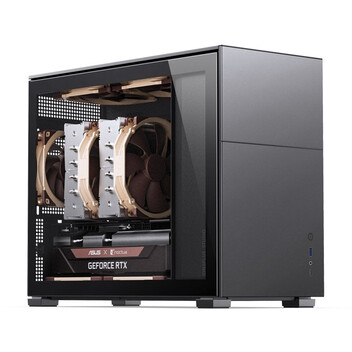 Torre PC Torre Jonsbo D31 STD Negro, factor micro ATX/DTX/ITX, Frontal ATX, para PC Gaming