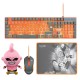 FR-TEC Dragon Ball Super Gaming Pack Teclado + Ratón + Alfombrilla + Peluche Buu 15cm