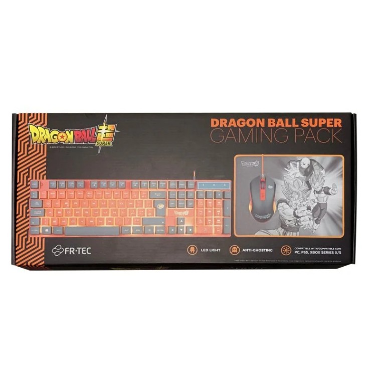 FR-TEC Dragon Ball Super Gaming Pack Teclado + Ratón + Alfombrilla