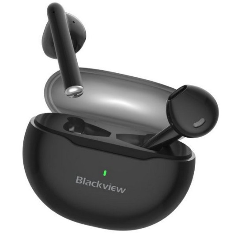 Blackview Airbuds 6 Auriculares Bluetooth con Estuche de Carga Negros