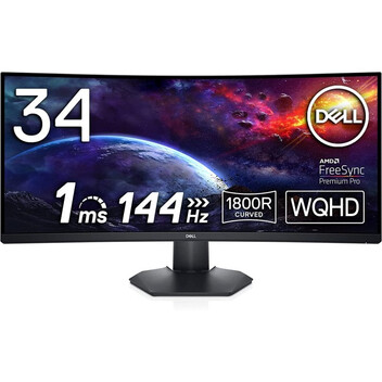 Dell S3422DWG 34" LED WQHD 144Hz FreeSync Premium Pro Curvo Dell S3422DWG 34" LED WQHD 144Hz FreeSync Premium Pro Curvo
