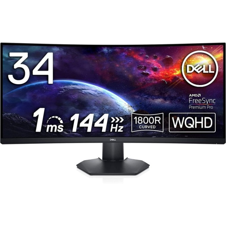 Dell S3422DWG 34" LED WQHD 144Hz FreeSync Premium Pro Curvo